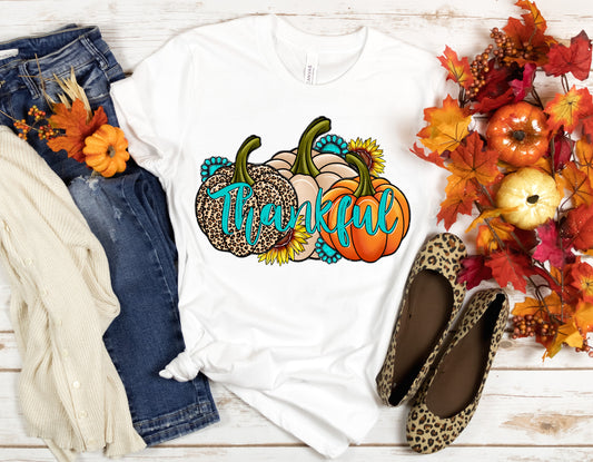Thankful Pumpkins DTF Transfer