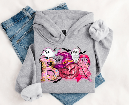 Boo Breast Cancer DTF Transfer