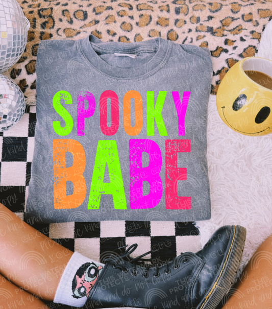 Spooky Babe Neon DTF Transfer