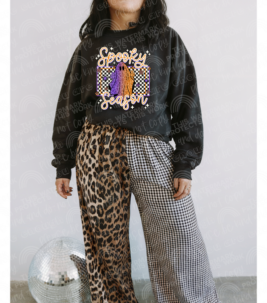 Spooky Season Checkered DTF Transfer