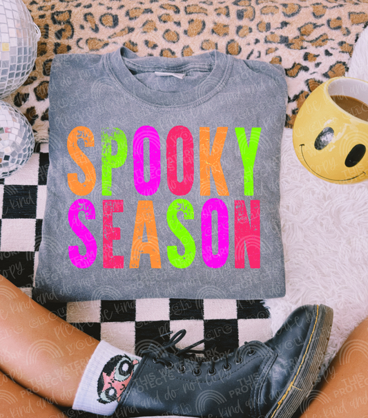 Spooky Season Neon DTF Transfer