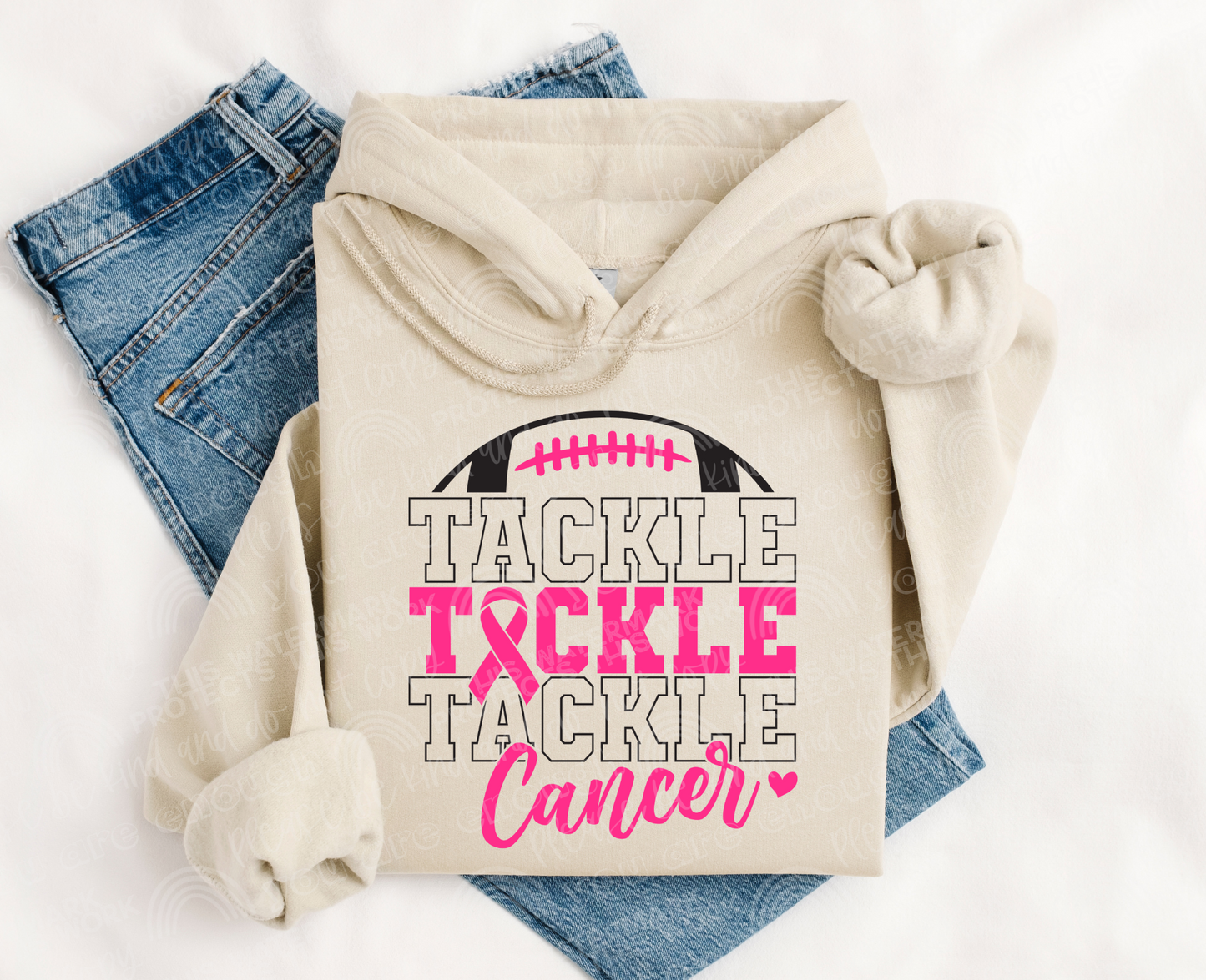 Tackle Cancer Stacked DTF Transfer