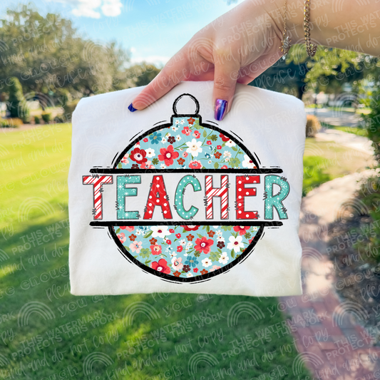 Teacher Ornament DTF Transfer