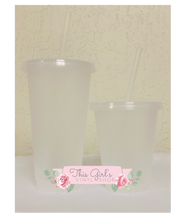 Load image into Gallery viewer, Glitter Cups (Frosted Clear) | This Girls Vinyl Shop
