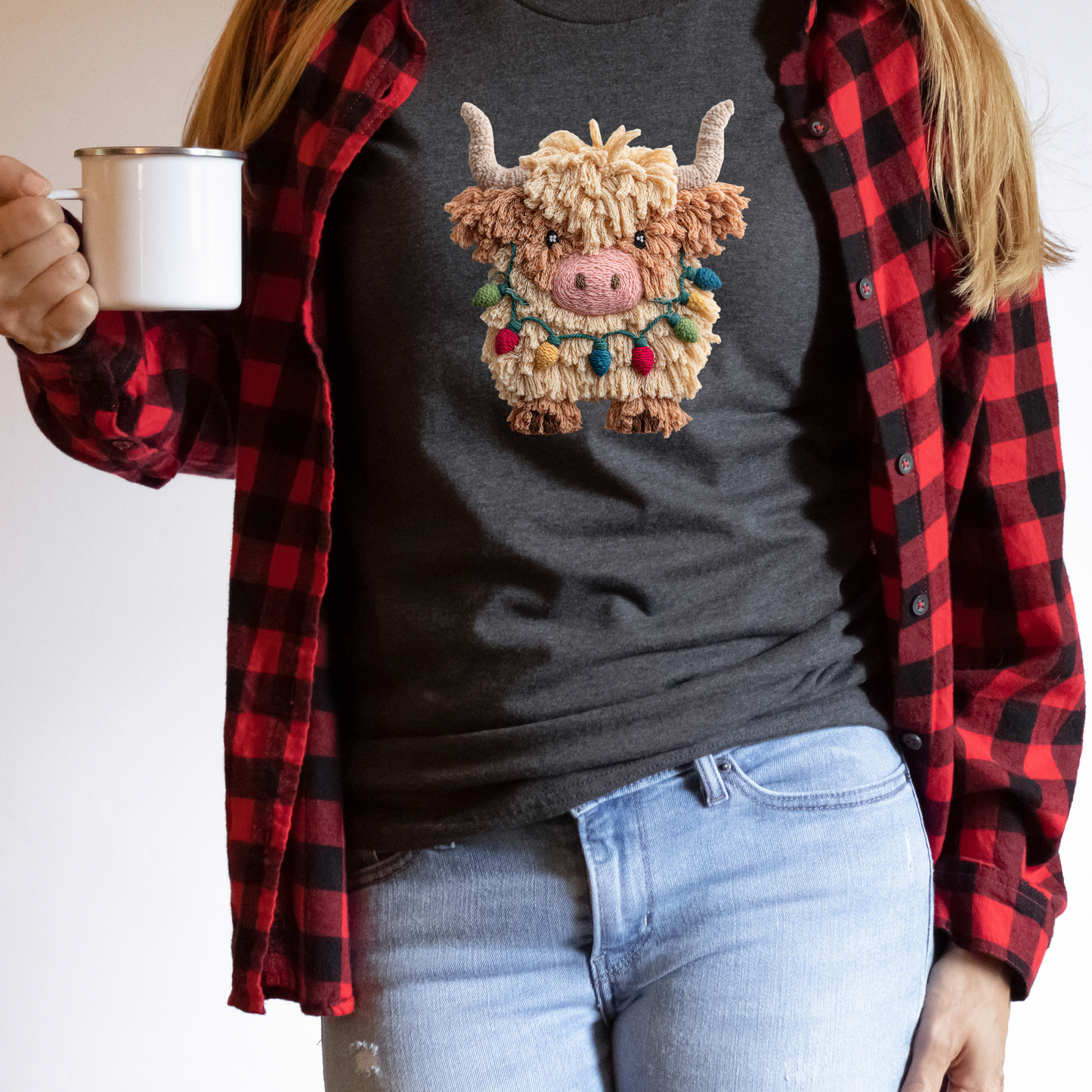 Christmas Highland Cow