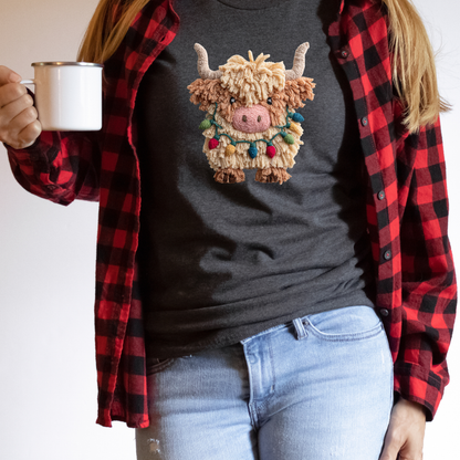 Christmas Highland Cow