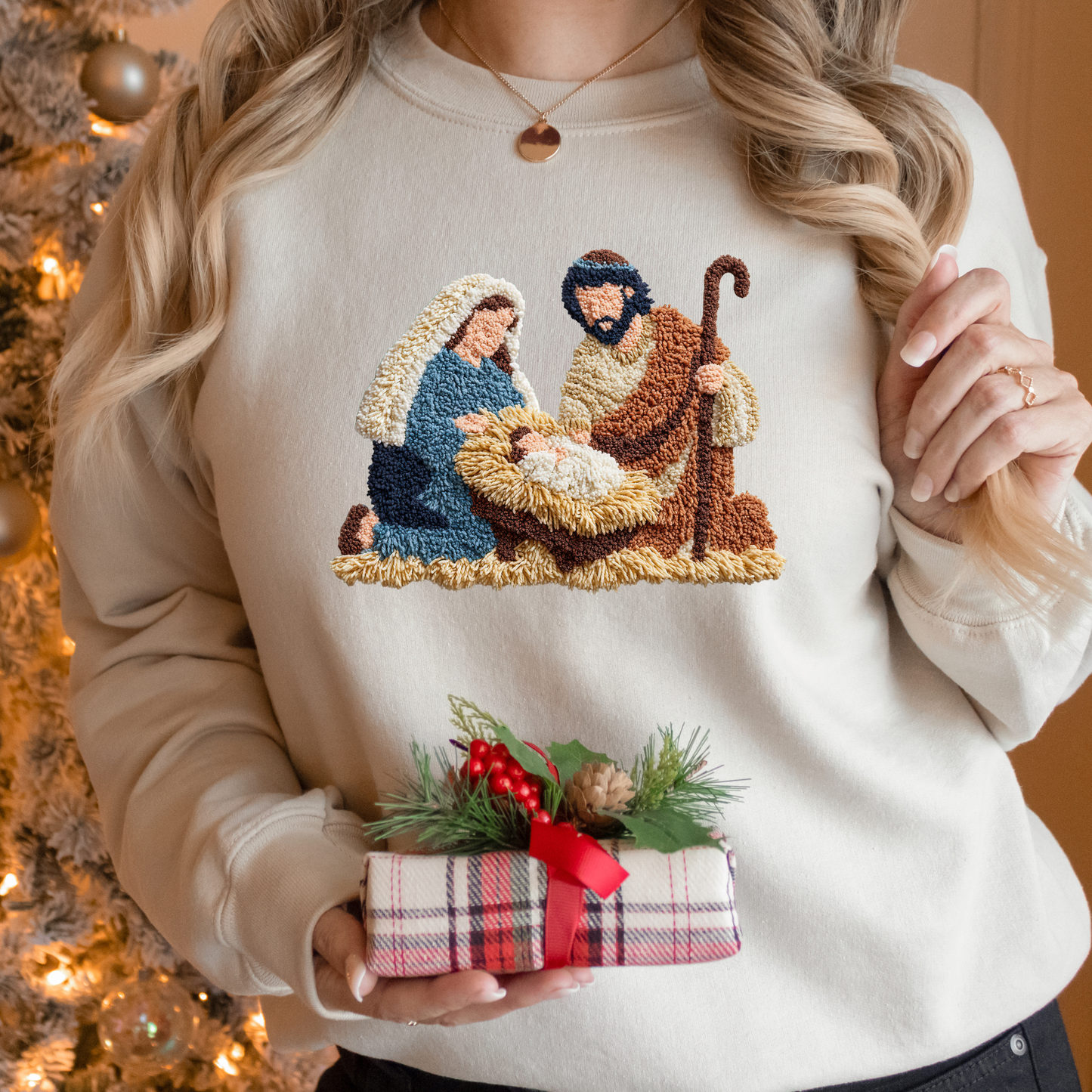 Nativity Scene Needle Work