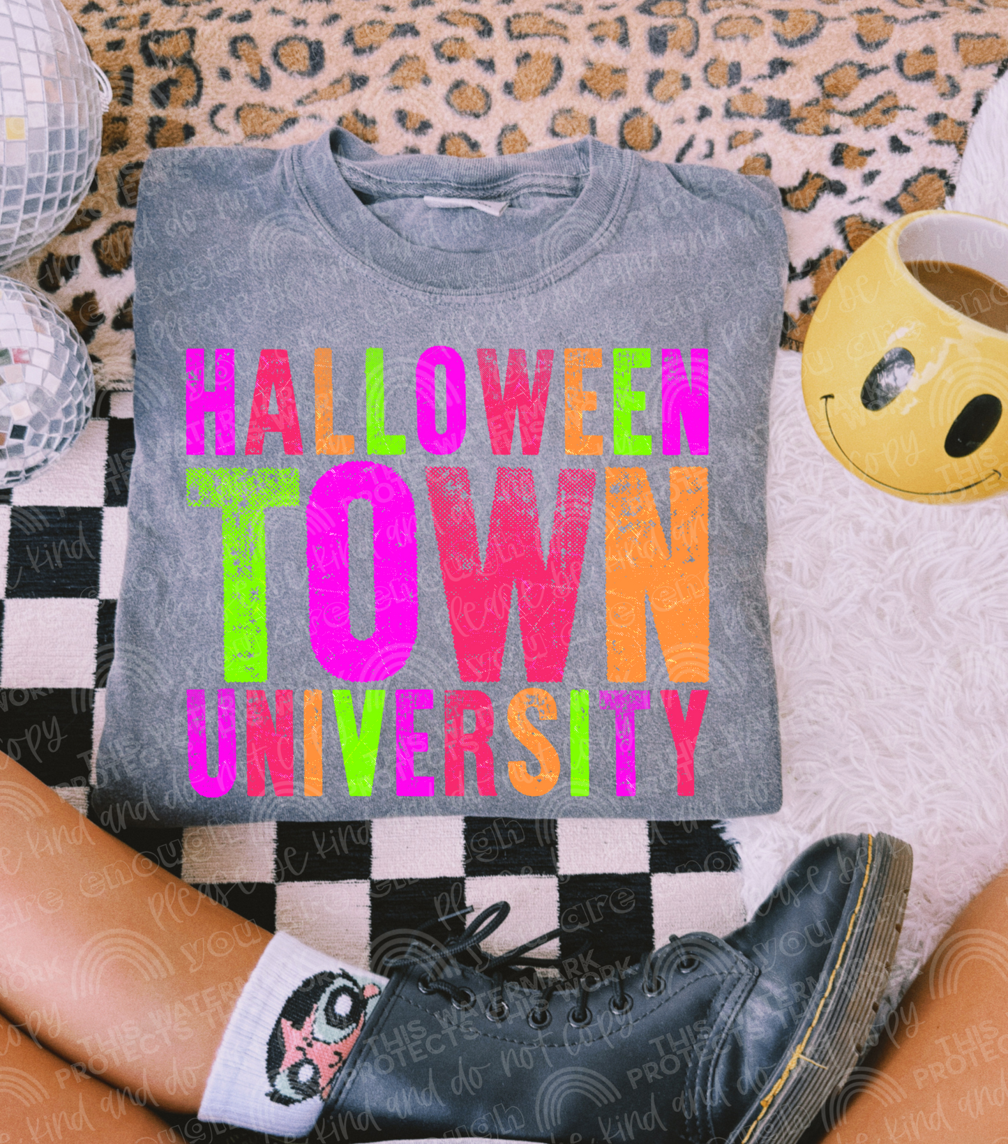 HT University Neon DTF Transfer