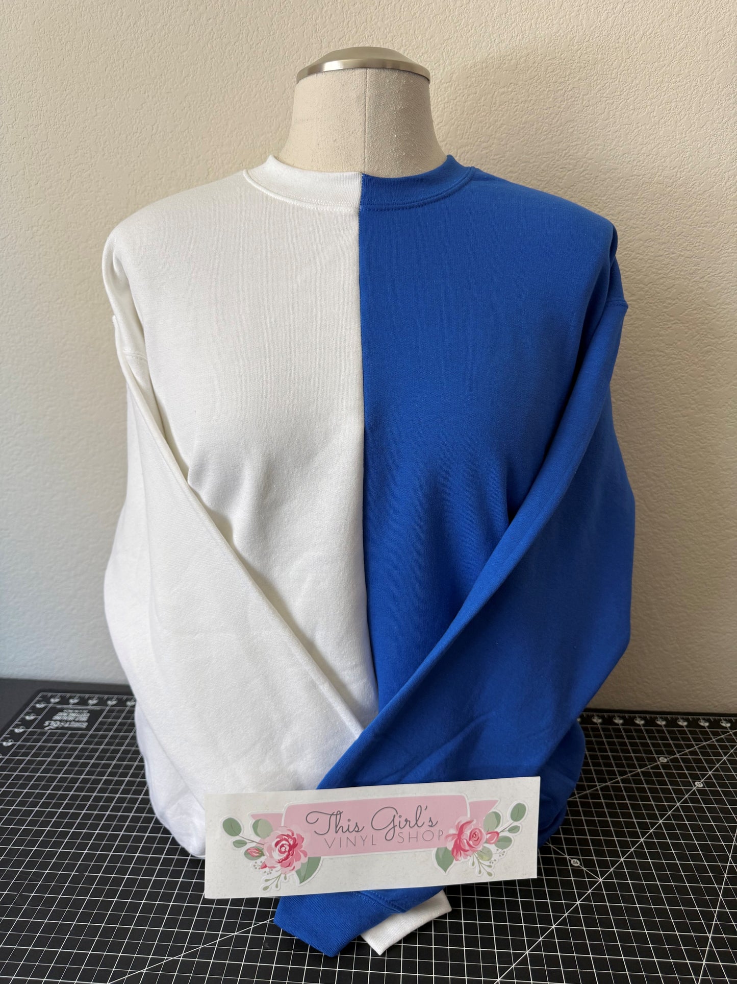 Split Colored- Two Tone Crewnecks (Lead Time 7-10 Days)