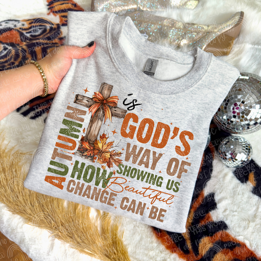 Autumn Is God's Way DTF Transfer