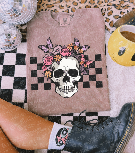Butterfly Skull DTF Transfer