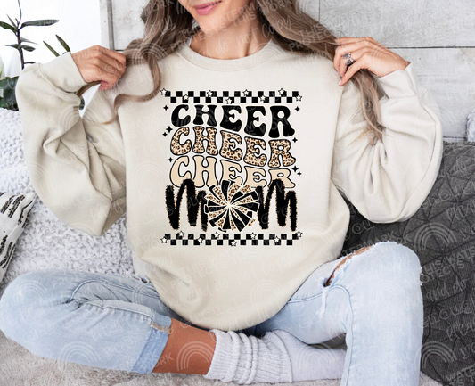 Cheer Mom Leopard DTF Transfer