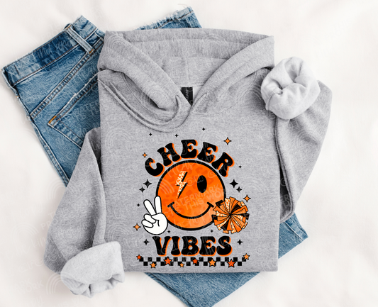 Cheer Vibes Smiley DTF Transfer