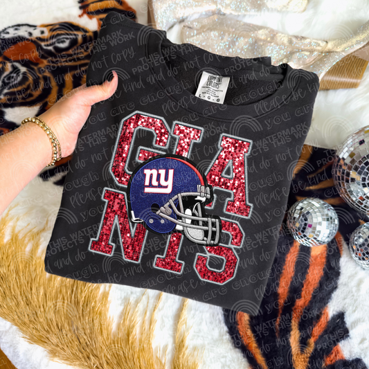Faux Sequin Football DTF Transfer