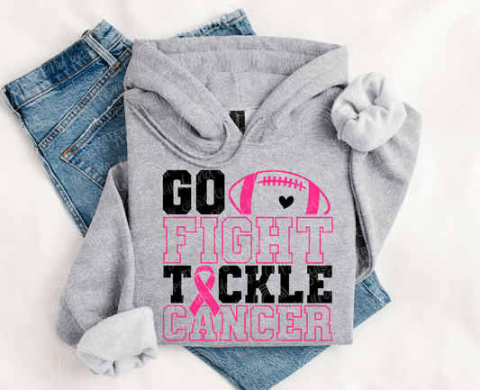 Go Fight Tackle Cancer DTF Transfer