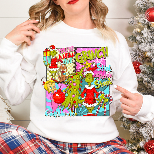 Green Christmas DTF Transfer