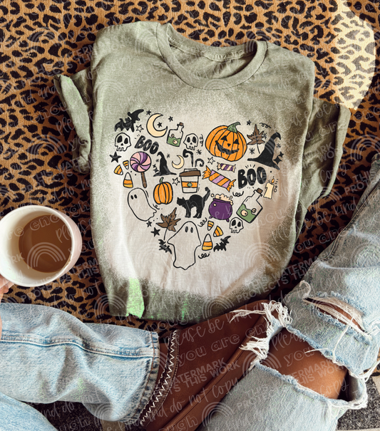 Halloween Heart DTF Transfer
