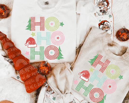 Ho Ho Ho Retro DTF Transfer
