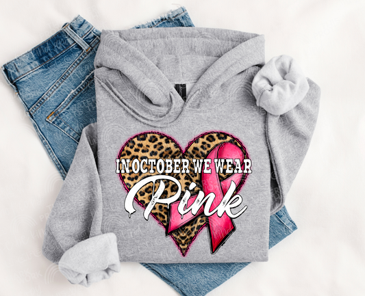 In October We Wear Pink DTF Transfer