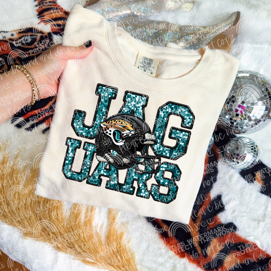 Faux Sequin Football DTF Transfer