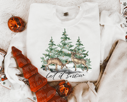 Let It Snow DTF Transfer