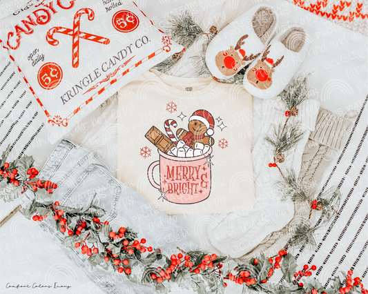 Merry & Bright DTF Transfer
