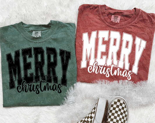 Merry Christmas DTF Transfer