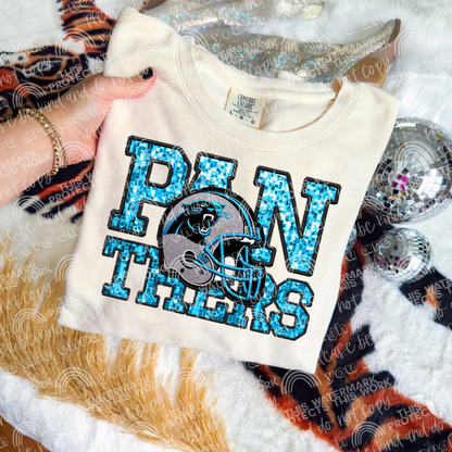 Faux Sequin Football DTF Transfer