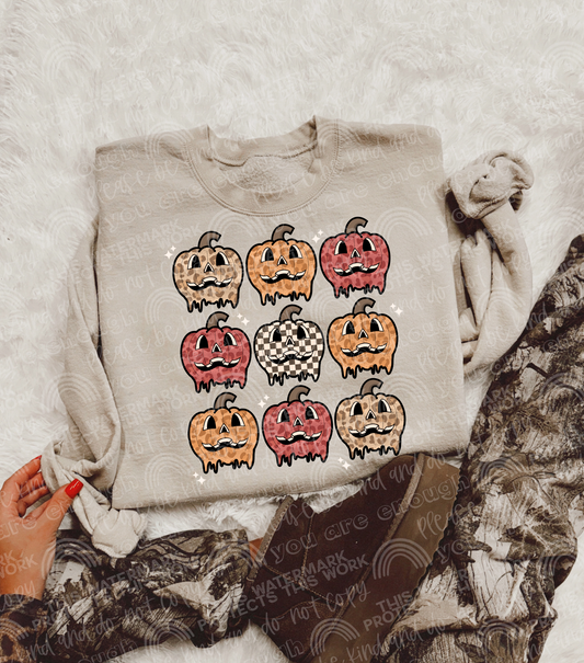 Pumpkin Collage DTF Transfer