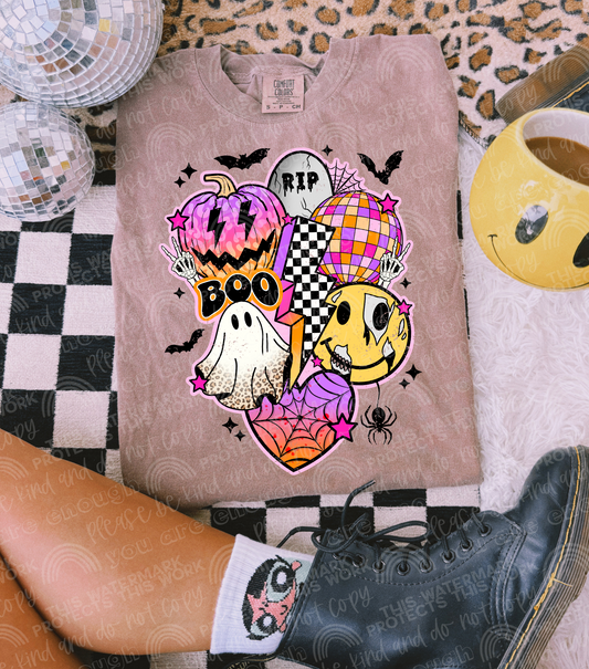 Retro Halloween Collage DTF Transfer