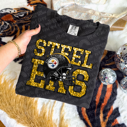 Faux Sequin Football DTF Transfer