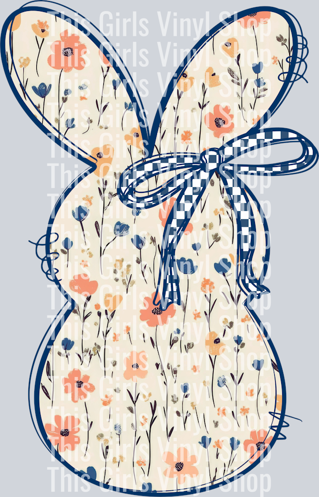 boho bunny outline