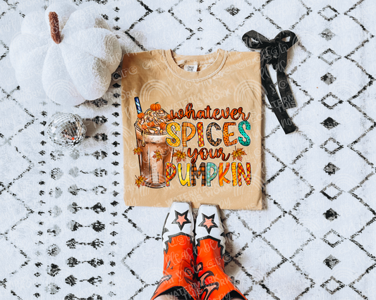 Whatever Spices Your Pumpkin DTF Transfer