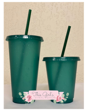 Load image into Gallery viewer, Glitter Cups (Dark Green) | This Girls Vinyl Shop
