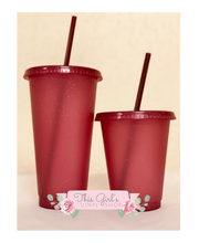 Load image into Gallery viewer, Glitter Cups (Maroon) | This Girls Vinyl Shop
