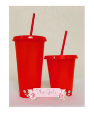 Load image into Gallery viewer, Glitter Cups (Red) | This Girls Vinyl Shop
