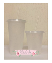 Load image into Gallery viewer, Glitter Cups (White Glitter) | This Girls Vinyl Shop

